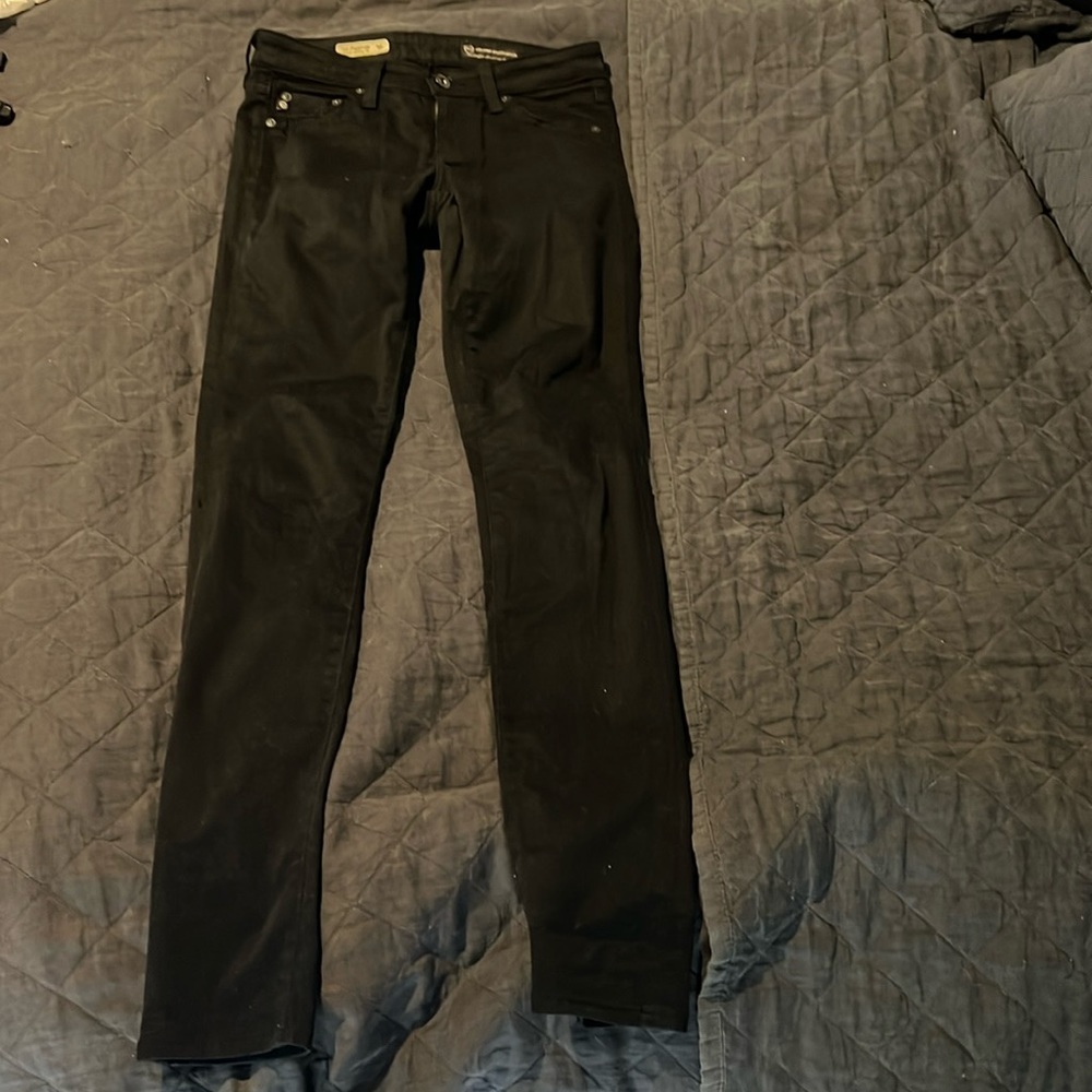 Low rise AG Adriano Goldschmied black Jegging super skinny fit.